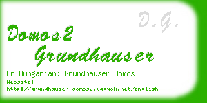 domos2 grundhauser business card